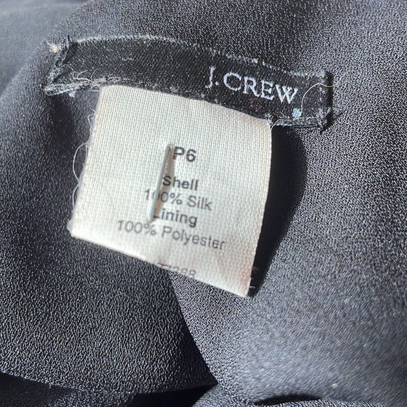 J. Crew Dress Size petite small 100% silk chiffon - Picture 4 of 6